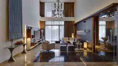 Living room in Ajmeria Aria Penthouse
