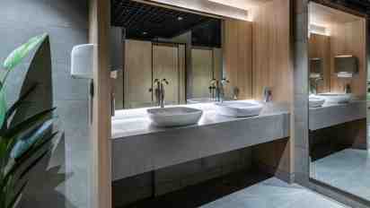 Restroom in Zydus Wellness Office