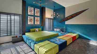 Kids Bedroom In The Sun Court House