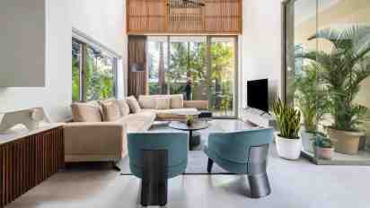 Living Room in Vault House
