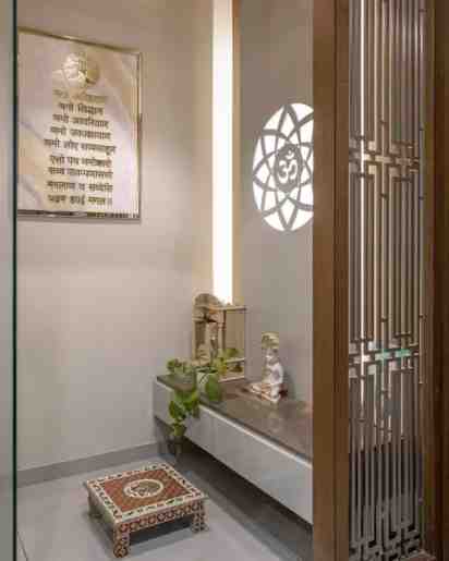 Pooja Mandir In Pushp Shanti Residence