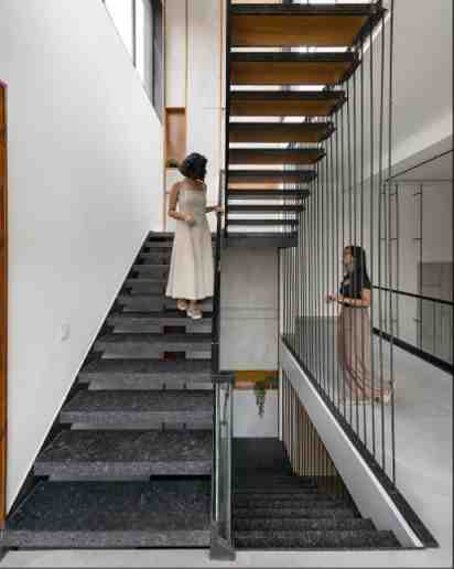 Staircase in Kalrav Residence