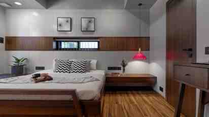 Bedroom in The Brown Envelope House