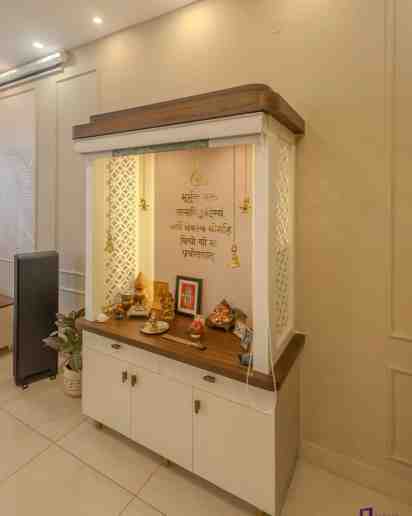 Pooja Mandir In Mr.Malay & Mrs. Ankita’s Home