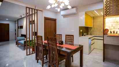Dining Room in Mod Indica Residence