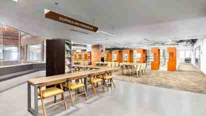 Library Interior of Sharda University Library