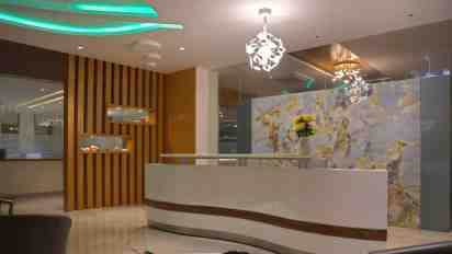Office Reception in Synergy Biotechnologies Office