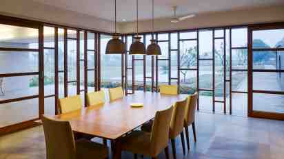 Dining Room in Nine Square House