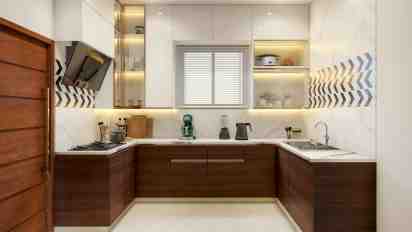Kitchen in Mr.Vijay Sheaker Residence