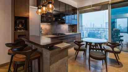 Kitchen in The Stack Apartment