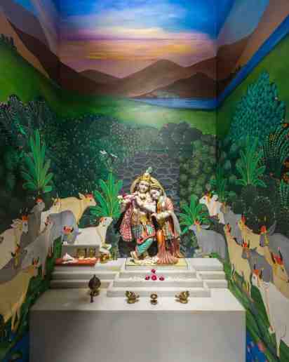 Pooja Room in Skewed House