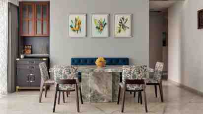 Dining Room in Apartment 20, Indiabulls Blu
