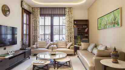 Living room in the Aggarwal Residence