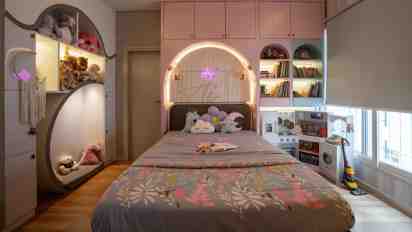 Kids Bedroom In 4BHK Shriram Chirping Woods Residence