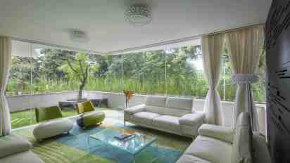 Living room in the Strata Residence
