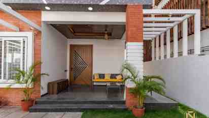 Varandah in Hitesh & Vishal Shah Residence