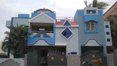 House Exterior Paint Work by Varnajalam Building Painting Contractors