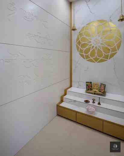Pooja Room Interior In 24K by Fortune House