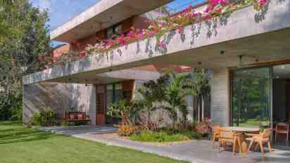 Backyard in The Aranya House