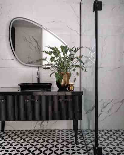 Powder Room in Verdant Rose Residence