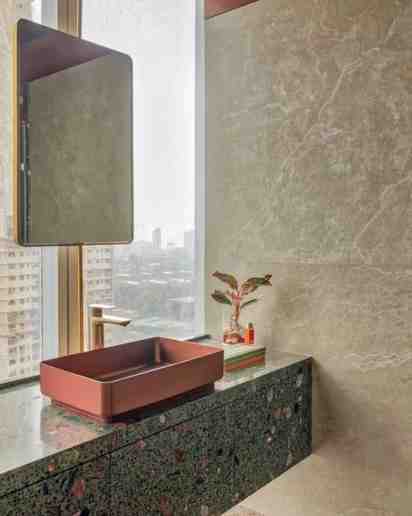 Powder Room in Apartment 20, Indiabulls Blu