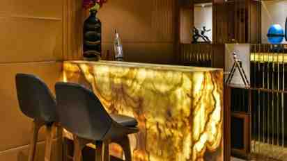 Home Bar in Haji Ali Apartment