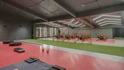 Dynamic Workout Zone with Turf in SFW Gym
