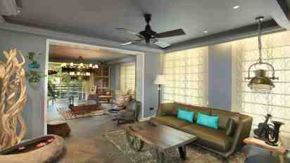Living Room in the Anand Residence