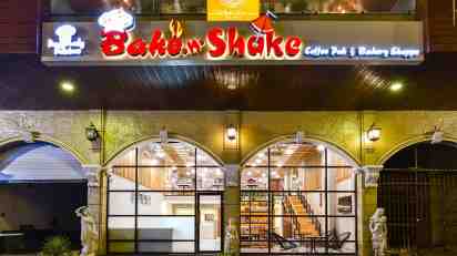 Cafe Exterior of Bake N Shake Cafe