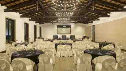 Banquet Hall Interior in The Tamara Kodai Hotel