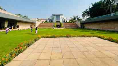 Frontyard in The Pradhanmantri Sangrahalaya Museum