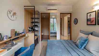 Bedroom in Godrej Show Apartment