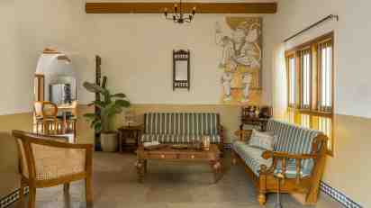 Living Room in Gopura House