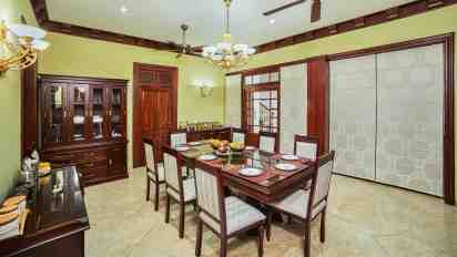 Dining Room in Mythilyas Bungalow