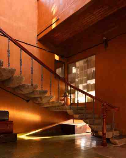 Staircase in Aurva Illam House