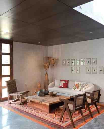 Living Room in The Hive House