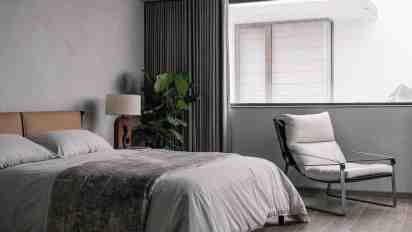 Bedroom in Grigio Verde House
