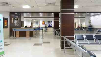 Hospital Waiting Area in Paras HMRI Hospital