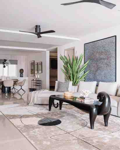 Living Room in Ethnic Modern Residence