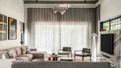 Living Room in The Nest House