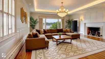 Living room design with furniture ideas
