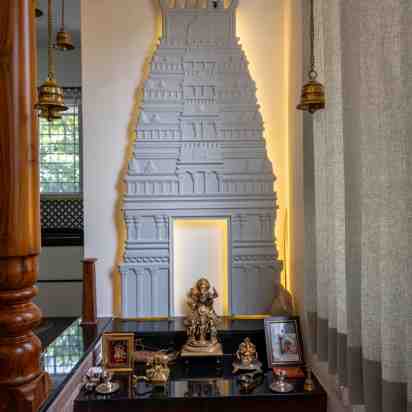 Pooja Mandir In Mrs.Thanusha Residence