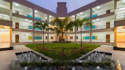 Courtyard in Jain International Residential School