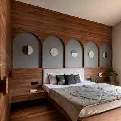 Bedroom in House of Contrast