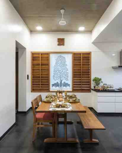 Dining Room in The H Cube House Residence