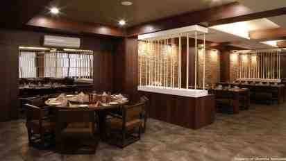 Restaurant Interior in 70 Degrees East Restarunt