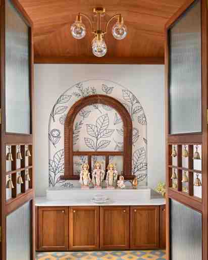 Pooja Room in Champakunj Residence