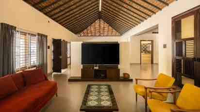 Living Room in Vignesh Farmhouse