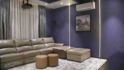 Home Theatre in Mr. Raja Shekar Residence