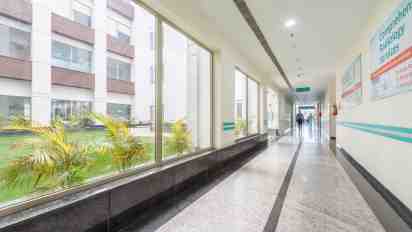 Hospital Corridor in Sarvesh Health City Hospital